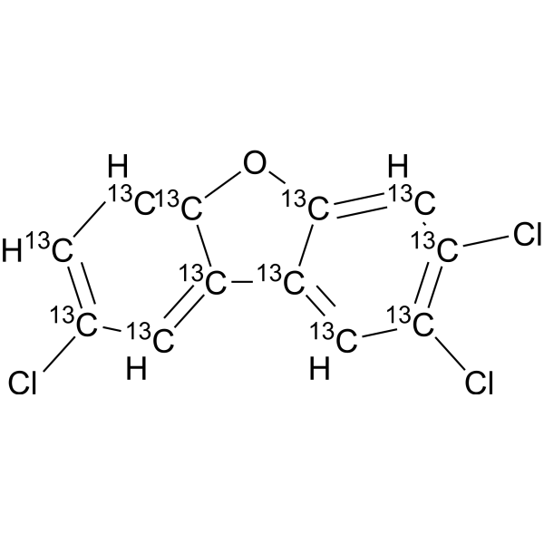 2,3,8-Trichloro dibenzofuran-13C12